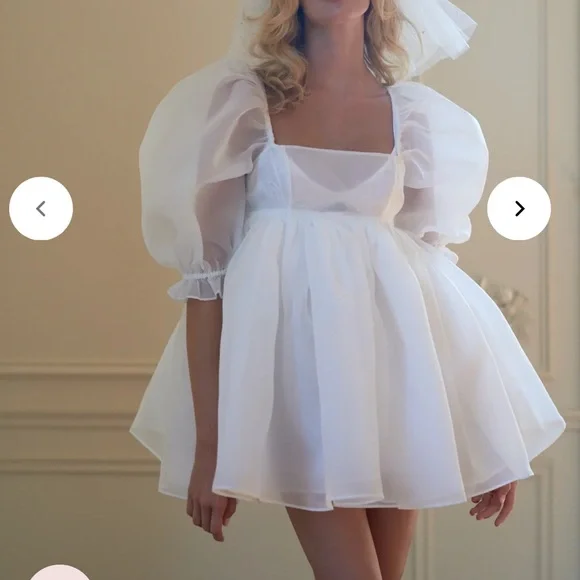 Selkie The Ivory Puff Dress XS - Picture 5 of 10